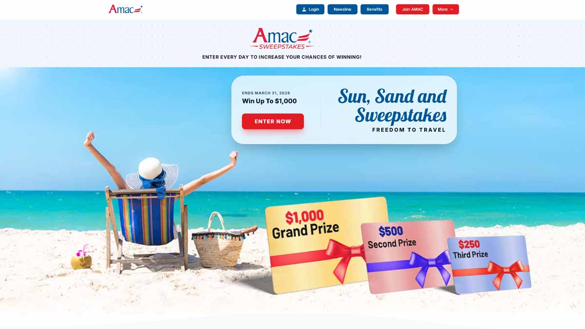 Sweepstakes Landing Page